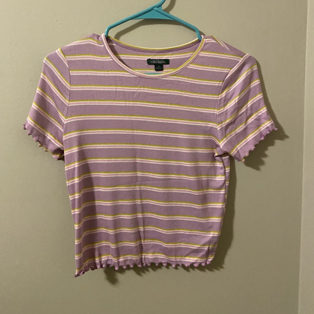 Never worn!! Cute, casual stripped Wild Fable top!
